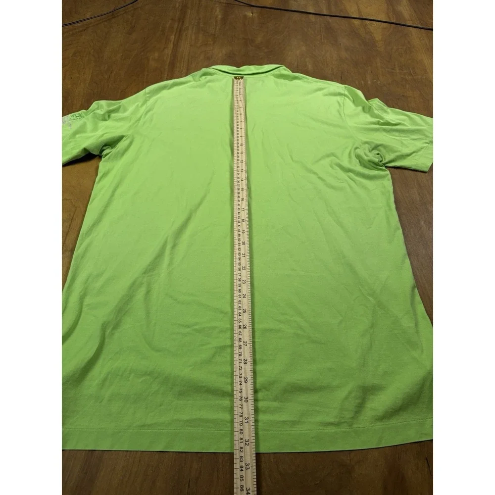 Polo Ralph Lauren Performance Polo Shirt Mens L Green La Cantera Palmer Golf - Picture 8 of 9